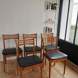 Set 5 vintage Scandinavian chairs
