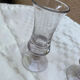 Pair of antique pressed glass liqueur glasses – Bistro style