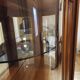 Sideboard, display cabinet in solid cherry wood
