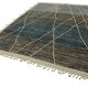 Hand-Knotted Turkish Contemporary 280 cm x 372 cm Blue Wool Carpet