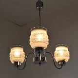 Mid-century Chrome Chandelier, Czechoslovakia,1970’s.
