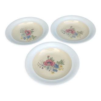 Set of three hollow serving dishes from Villeroy & Boch mettlach model 1584