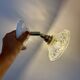 Vintage glass cut lampshade - tableware collection