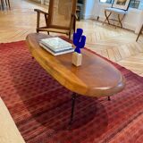 Table basse française "planche de surf", vers 1950