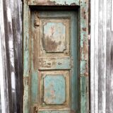 Old patinated teak door