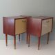 Pair of bedside tables from the mid-century, 1950s