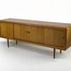Vintage Teak Sideboard with Drawers and Sliding Doors, 1960s