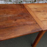 Elm farmhouse table with extensions 6/12 people