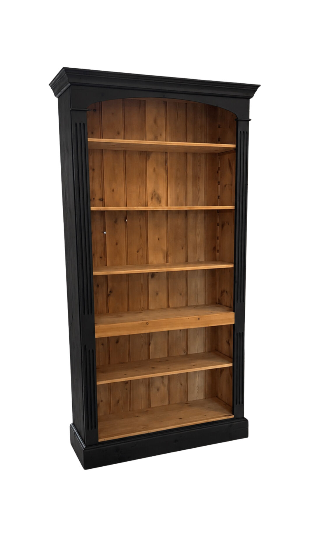 Antique library in solid pine