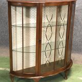 English Art Deco walnut showcase