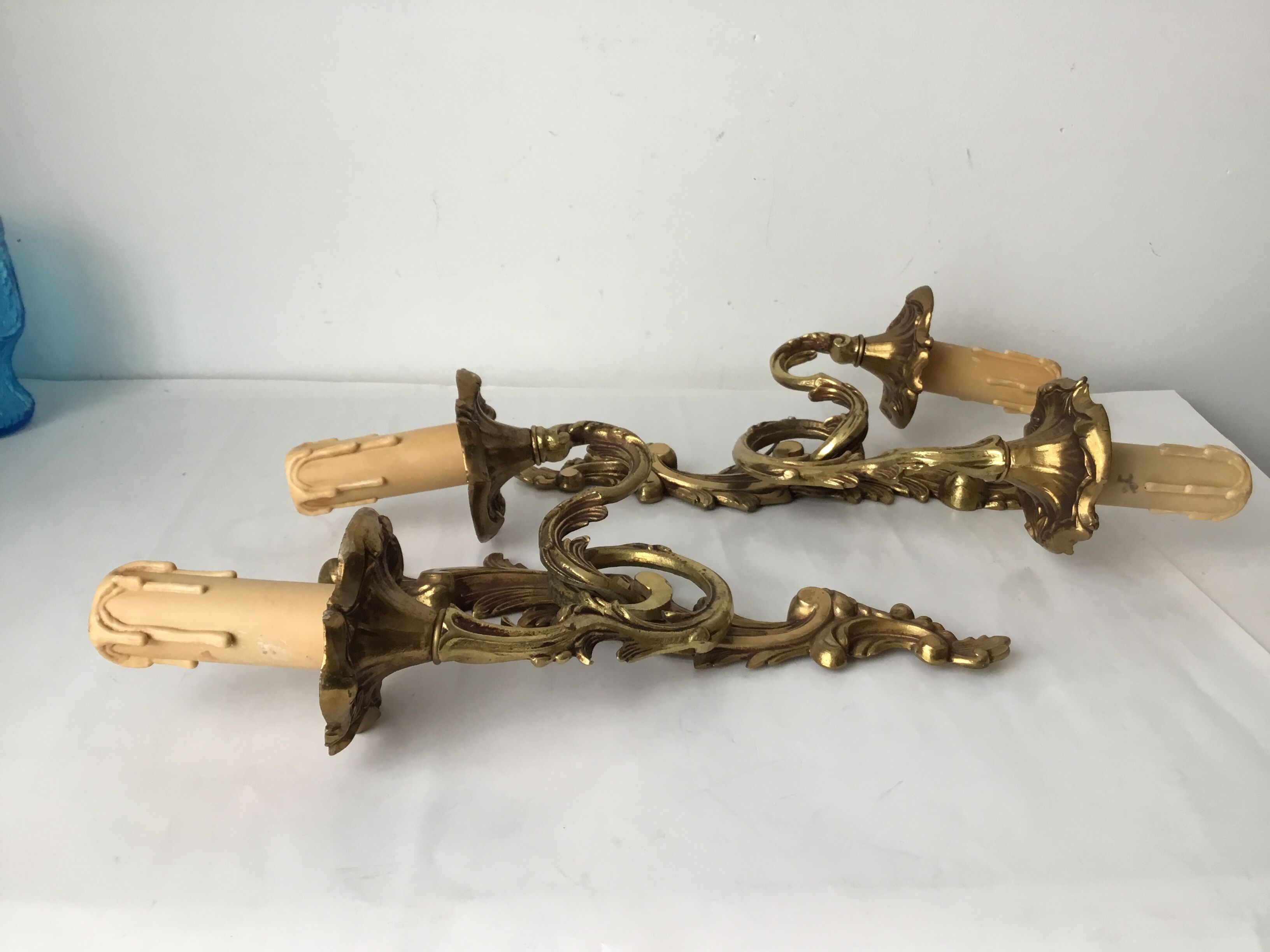 Pair of bronze appliques