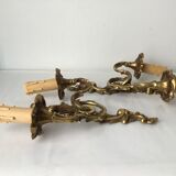 Pair of bronze appliques