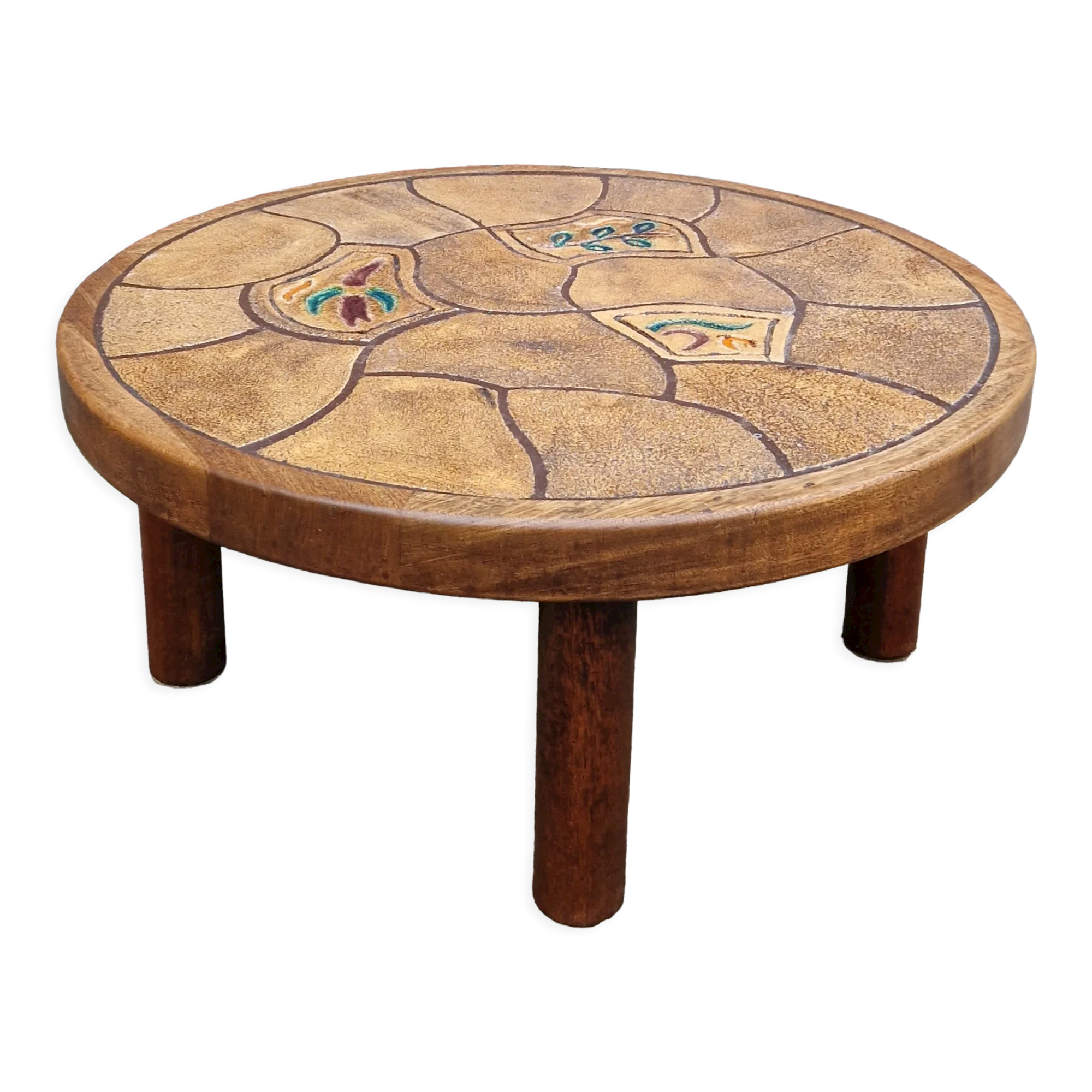 Table basse ronde 1960 circa