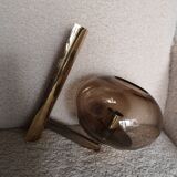 Sciolari smoked glass wall light 1970