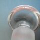 antique blown glass carafe engraved art table vintage blown glass carafe
