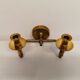 Classic Danish wall hung design candlestick in solid brass