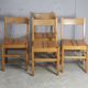 Charlotte Perriand (selection of) for Les Arcs, set of 4 chairs, France, circa 196