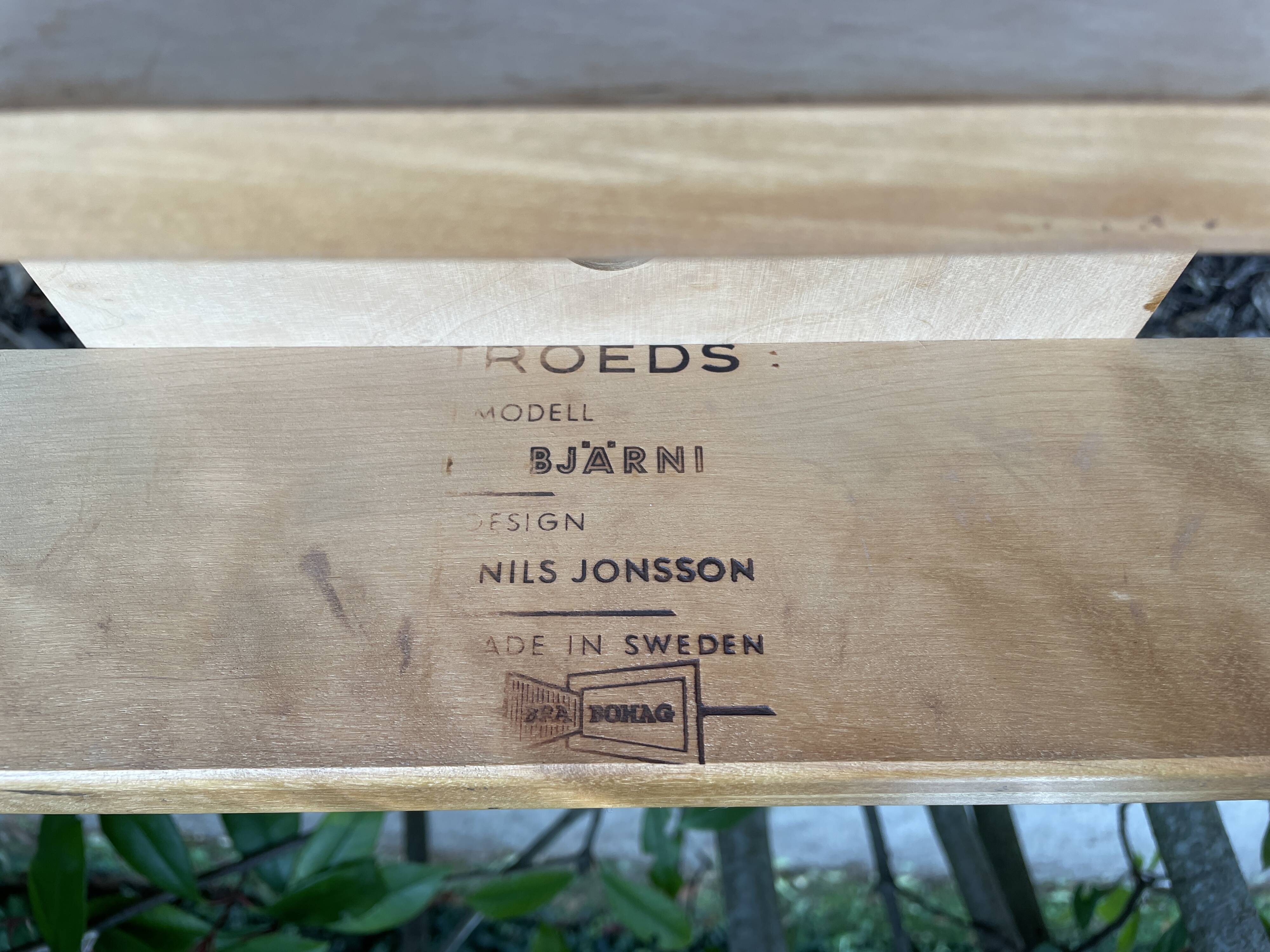 Scandinavian extendable dining table "bjarni" by nils jonsson for troeds - 1960