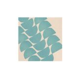 Abstract painting on B280 petrol blue paper signed Eawy