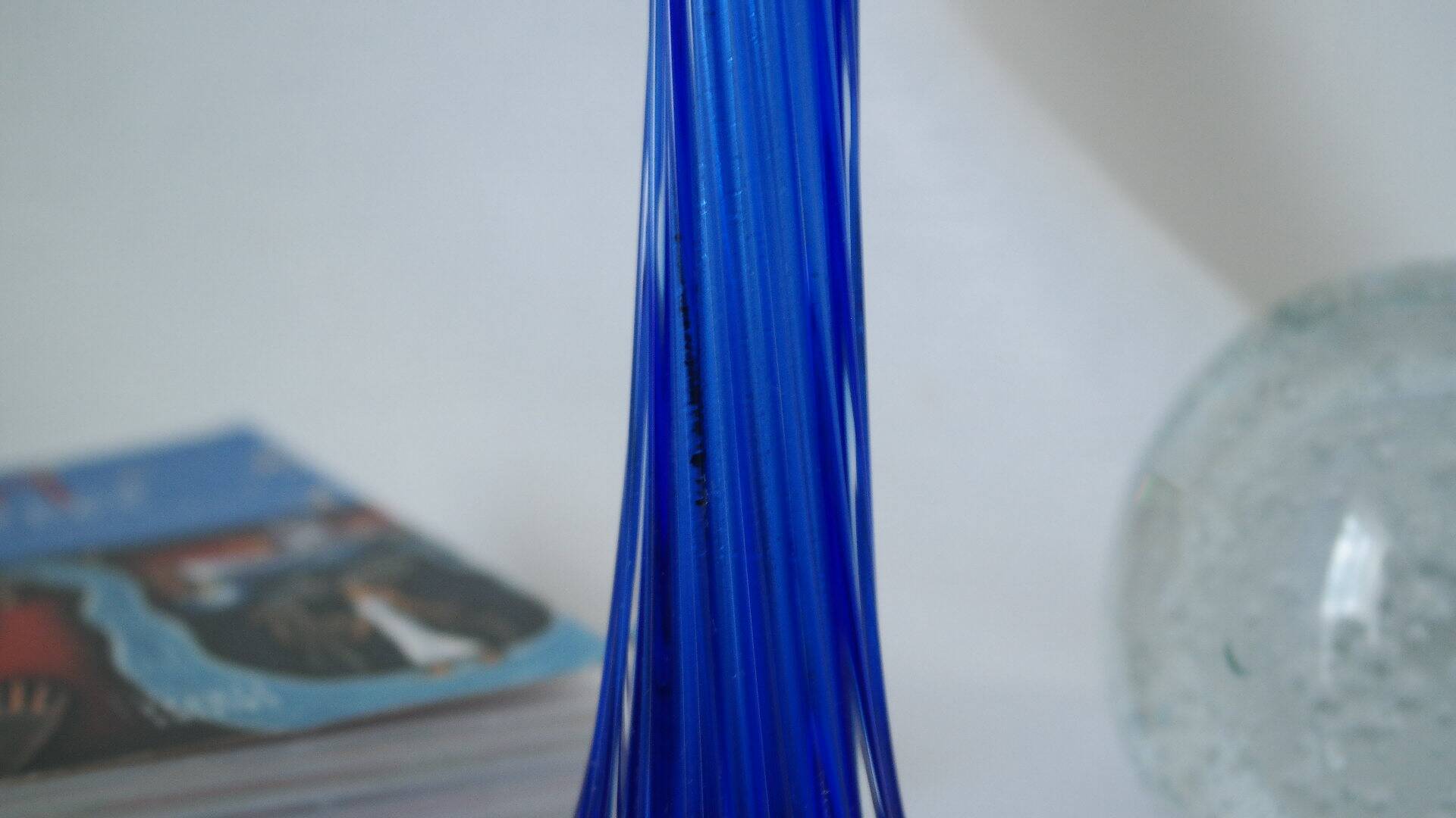 Twisted glass soliflore vase
