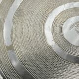 Antique silver-plated metal tray, Cunard Company, England, early 20th century