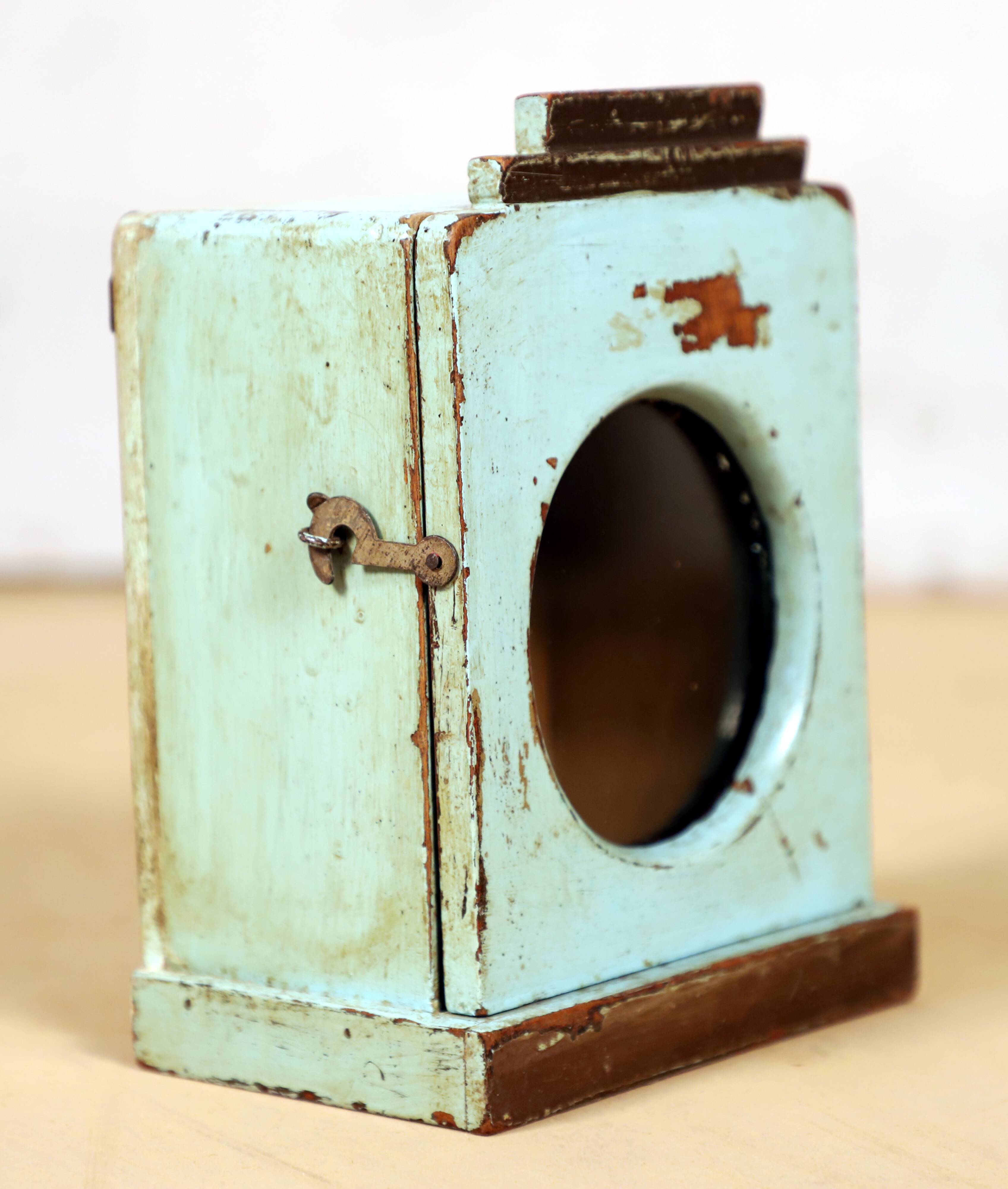 Burmese teak clock box