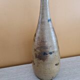 Vase soliflore de forme bouteille - En grès émaillé marron Jacky Coville (né en 1936)