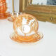 Gondolo coffee service in iridescent glass