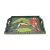 Tray wood décor jungle
