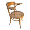 Fauteuil bistrot cannage 1950 (thonet Ou Fischel)