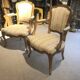 Pair of old armchairs Decor Rocaille Louis XV Bois Massif Fabric