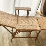 Rattan lounge chair