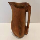 Vintage olive wood carafe pitcher