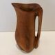 Vintage olive wood carafe pitcher