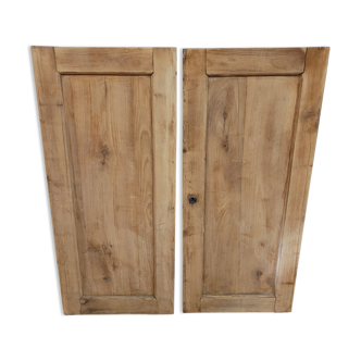 Paire de portes ancienne en merisier