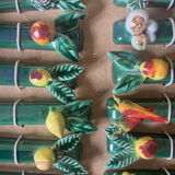 Set of 12 knife holder theme fruits