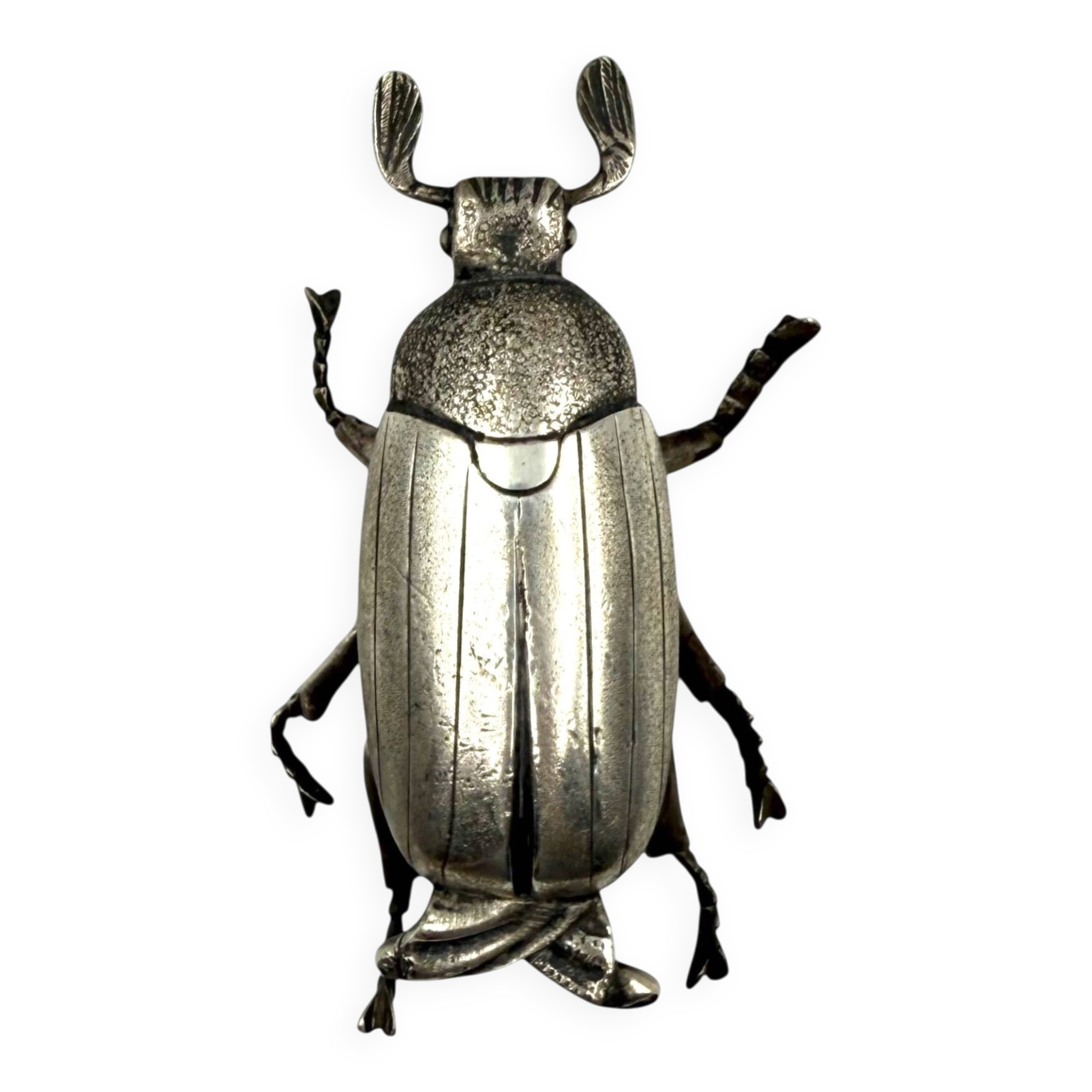 Silver insect shaped ashtray / box, France 1950s