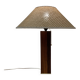 Large rosewood lamp 1950 "scandinavian design".