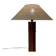 Large rosewood lamp 1950 "scandinavian design".