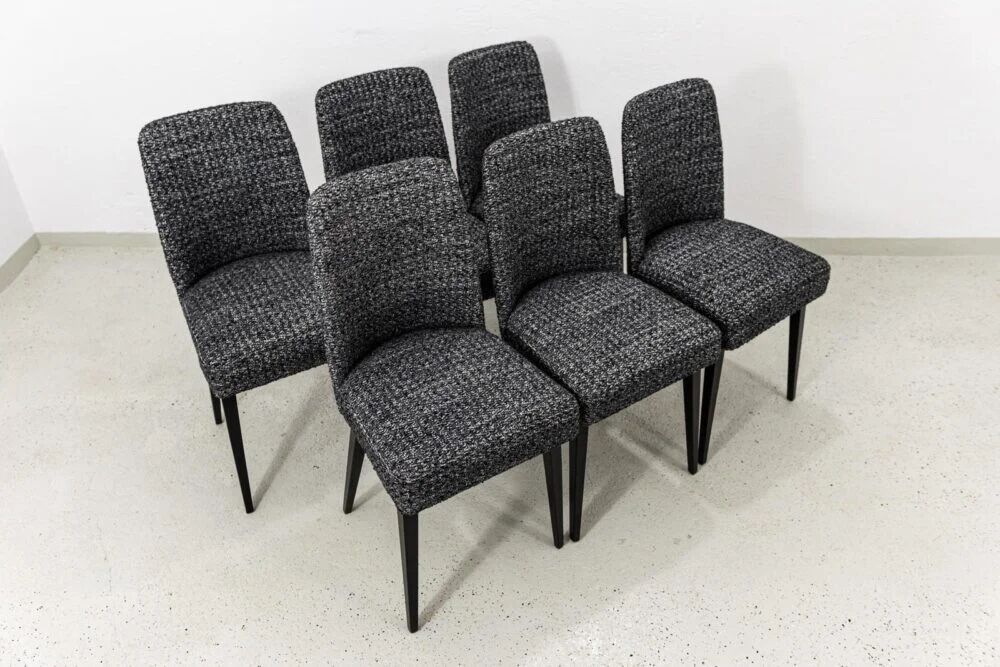 Vintage Dining Chairs, by SFM Poland, 1960’s, Set Of 6