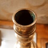 Pair of brass candle holders