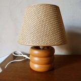 Bedside lamp in light wood