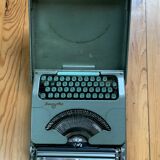 M.J. Rooy light green typewriter