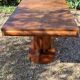 Art Deco dining table in solid walnut – 1930s – extendable