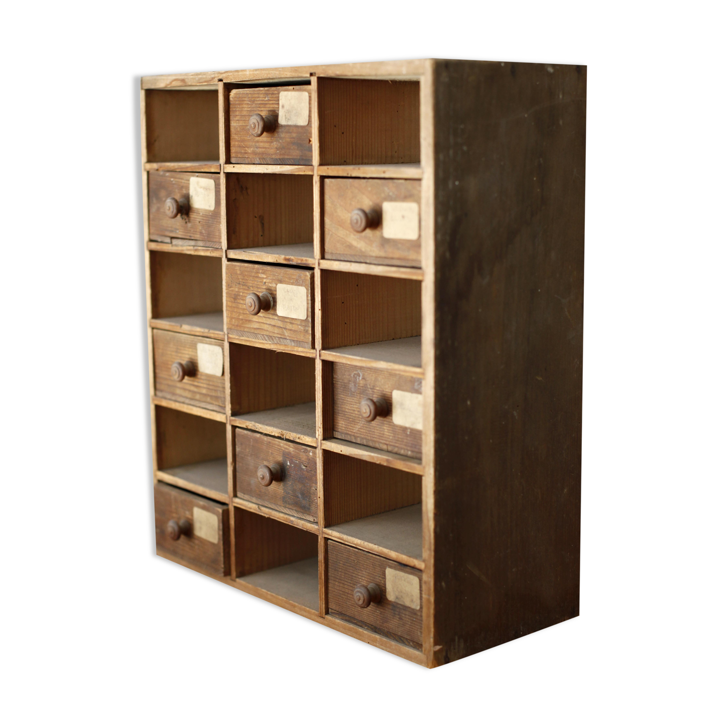 Small loom cabinet with drawer