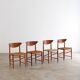 Ensemble de 4 chaises de salle à manger "316" par Hvidt & Molgaard-Nielsen en teck