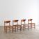 Ensemble de 4 chaises de salle à manger "316" par Hvidt & Molgaard-Nielsen en teck