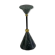 Vintage candlestick in green marble and brass