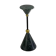 Vintage candlestick in green marble and brass