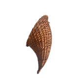 Wicker basket cornucopia